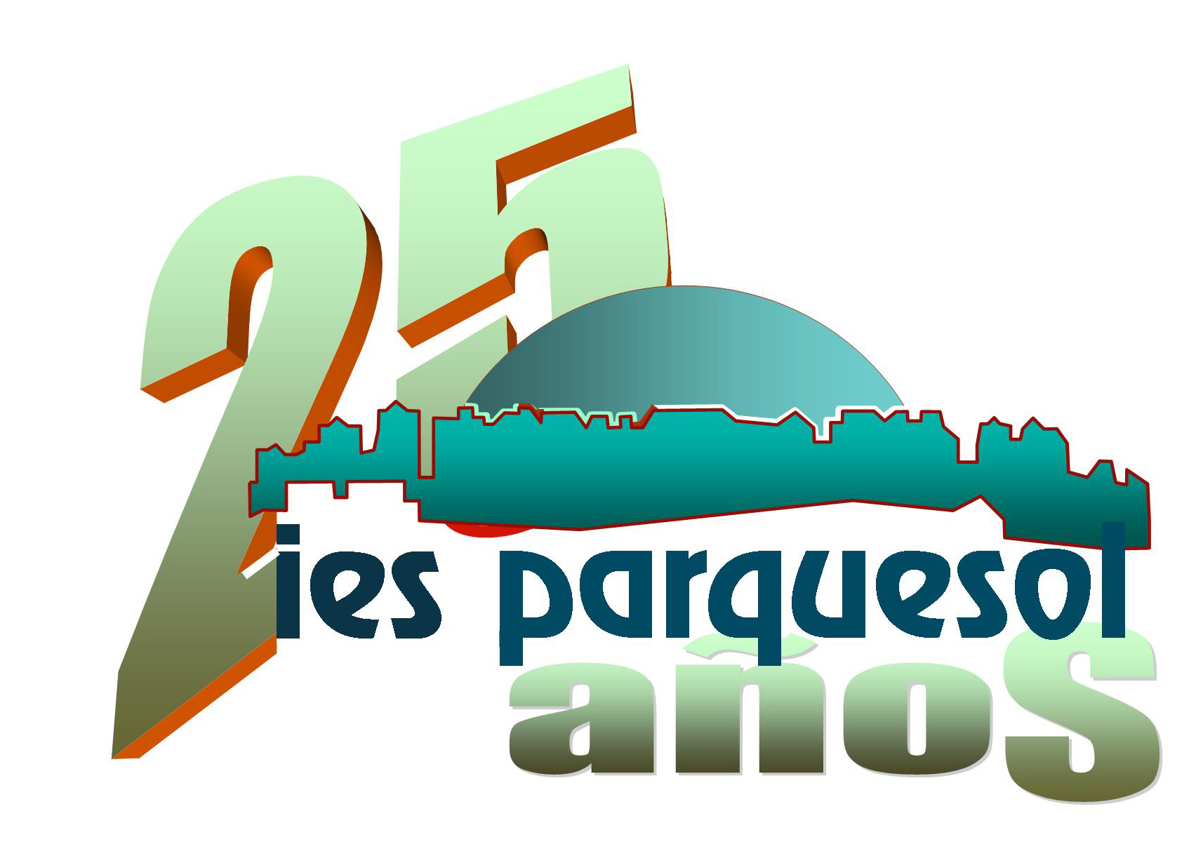 Logo 25º aniversario IES Parquesol